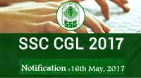 SSC CGL 2017 Notification
